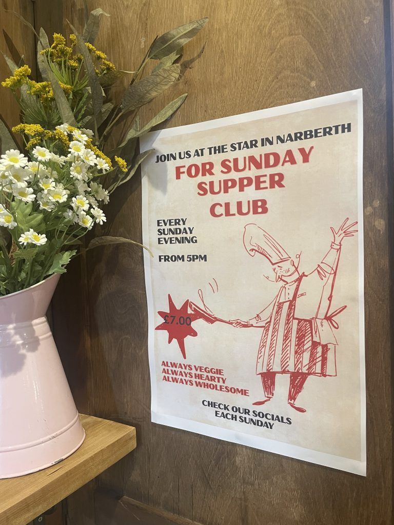Sunday Supper Club event poster