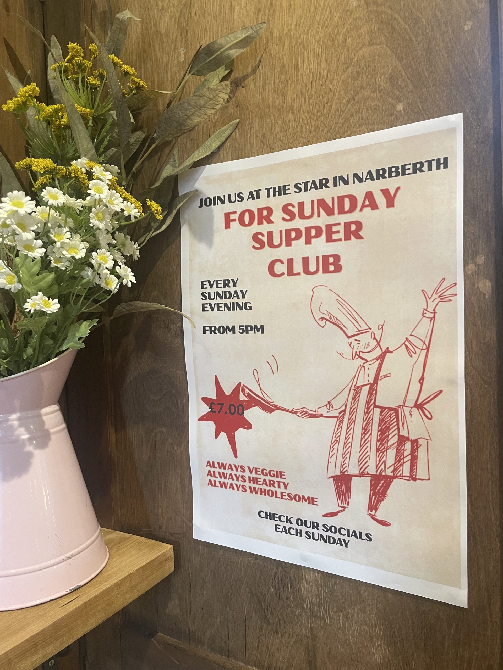 Sunday Supper Club event poster