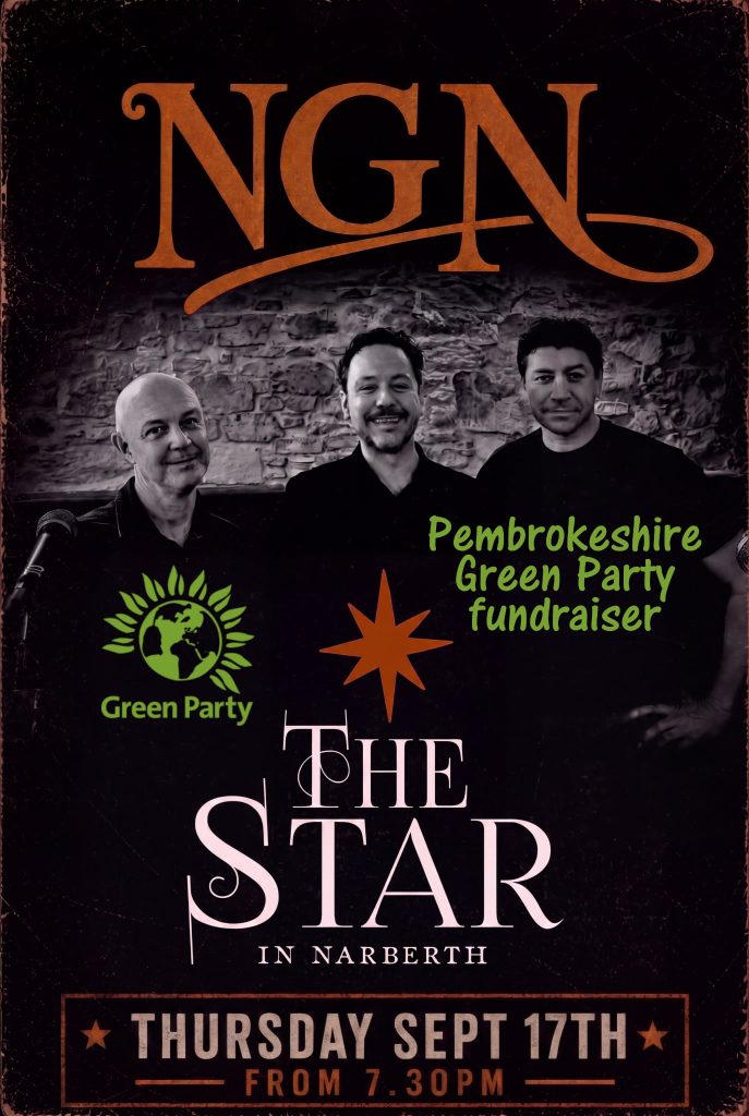 Green Party Fundraiser with NGN event poster