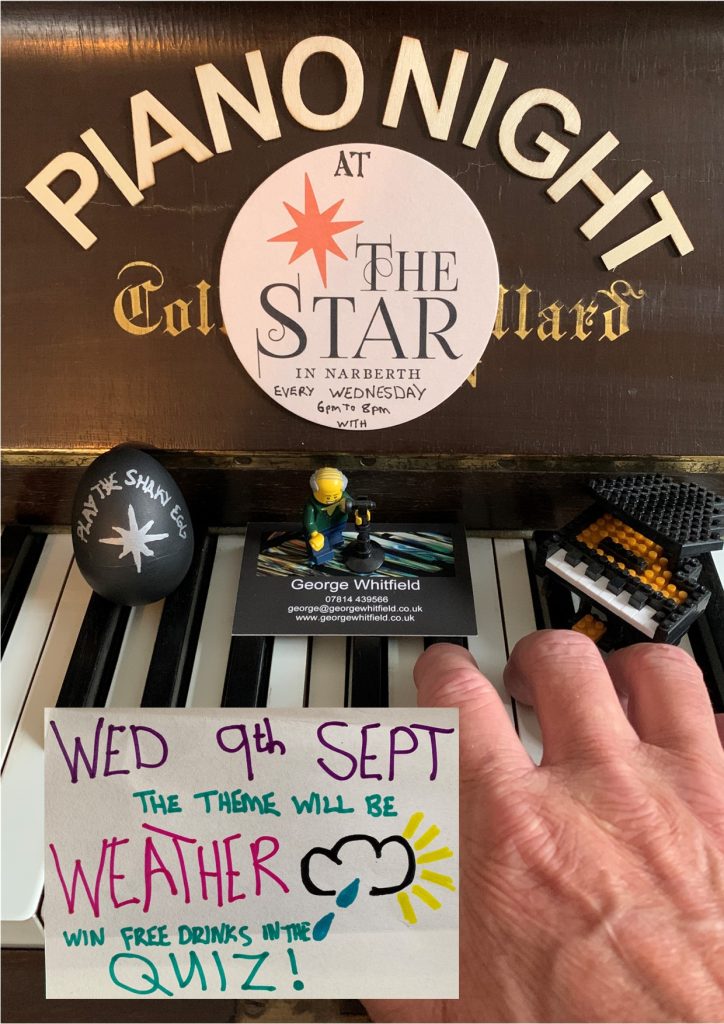Piano Night with George event poster